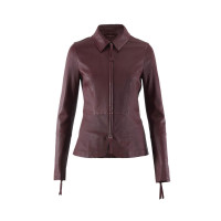Bordo Kadın Deri Ceket Bordo Kadın Deri Ceket
