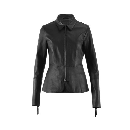 Siyah Kadın Deri Ceket Siyah Kadın Deri Ceket