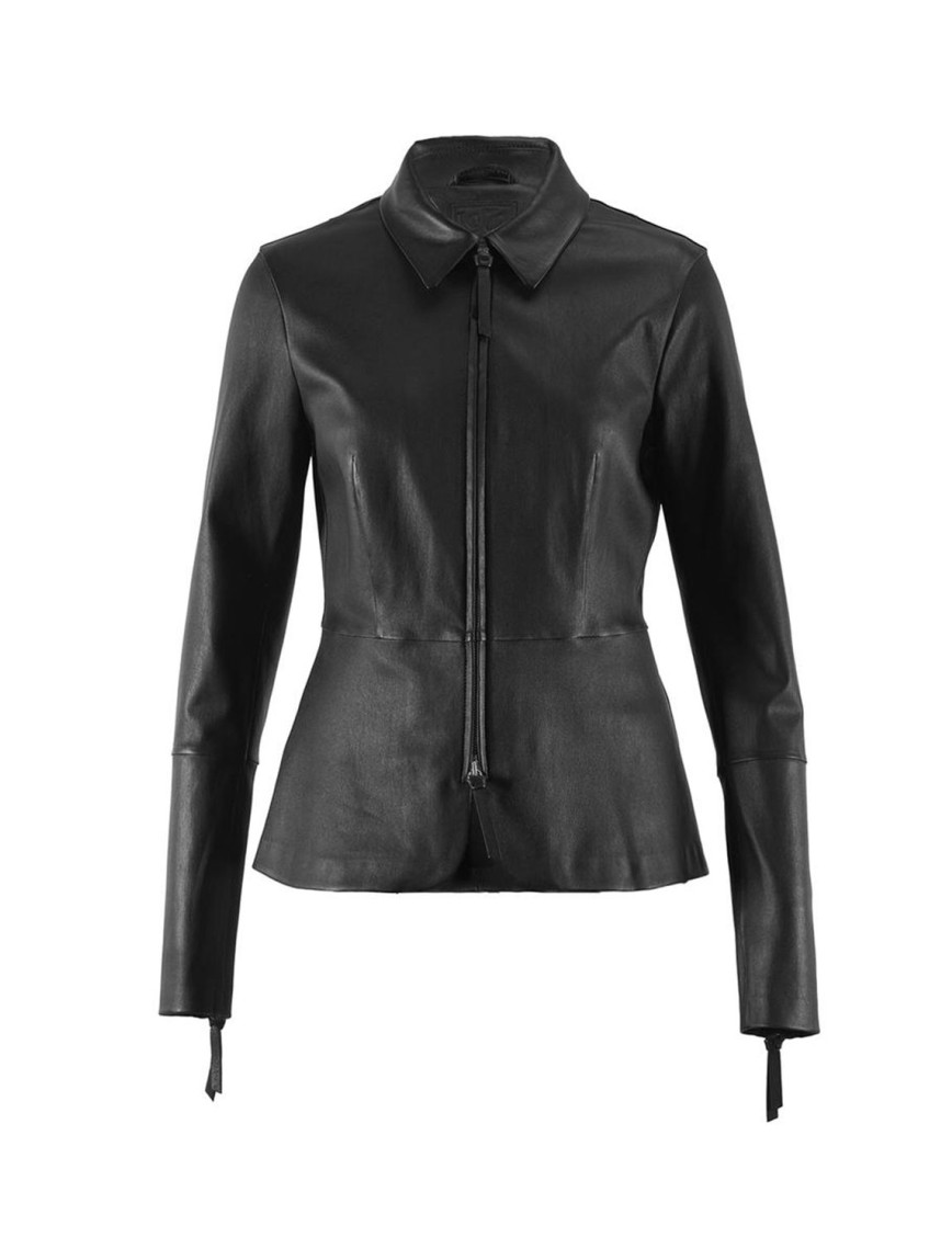 Bordo Kadın Deri Ceket Bordo Kadın Deri Ceket