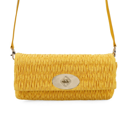Eunice Sarı Kadın Postacı Çantası