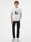 Calvin Klein City Photo Print Erkek Beyaz T-Shirt Calvin Klein City Photo Print Erkek Beyaz T-Shirt