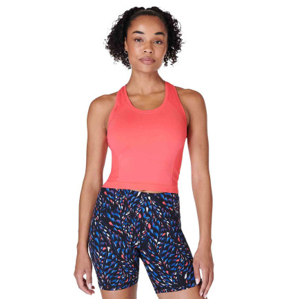 Sweaty Betty Athlete Crop Seamless Workout Kadın Koşu Tank Top Sweaty Betty Athlete Crop Seamless Workout Kadın Koşu Tank Top
