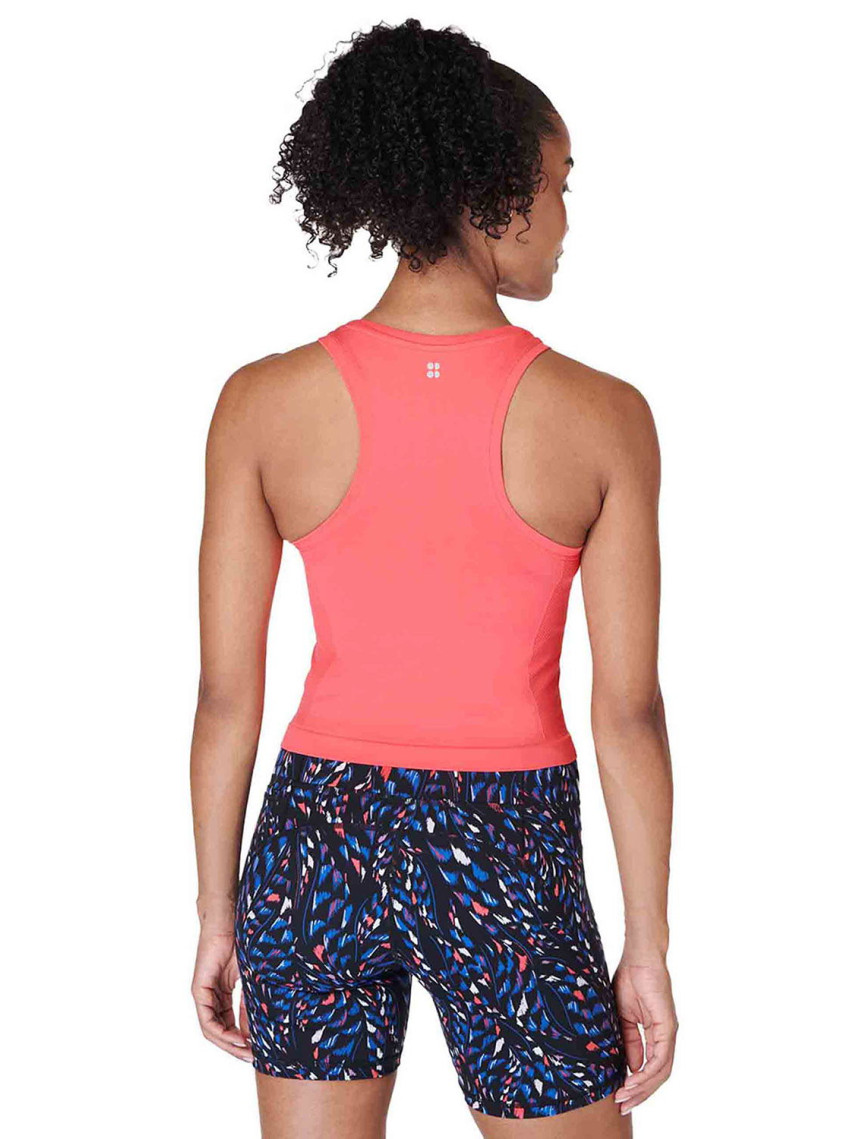 Sweaty Betty Athlete Crop Seamless Workout Kadın Koşu Tank Top Sweaty Betty Athlete Crop Seamless Workout Kadın Koşu Tank Top