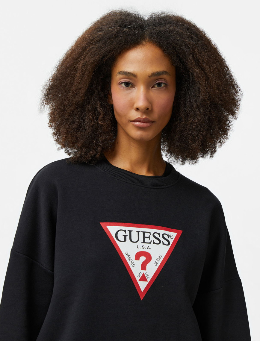 Guess Kadın Siyah Sweatshirt Guess Kadın Siyah Sweatshirt