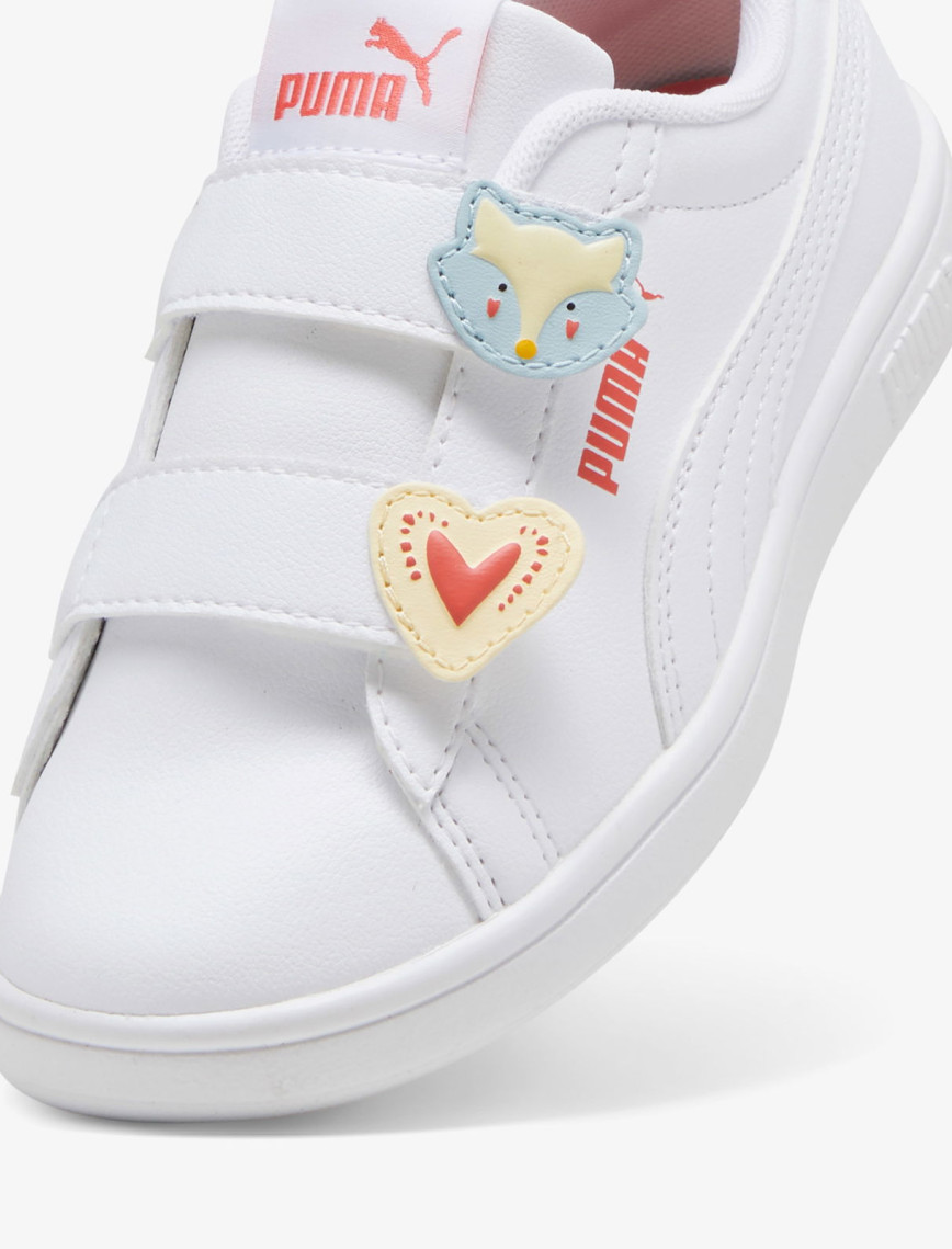 Puma Smash 3.0 Badges V Ps Çocuk Beyaz Spor Ayakkabı Puma Smash 3.0 Badges V Ps Çocuk Beyaz Spor Ayakkabı