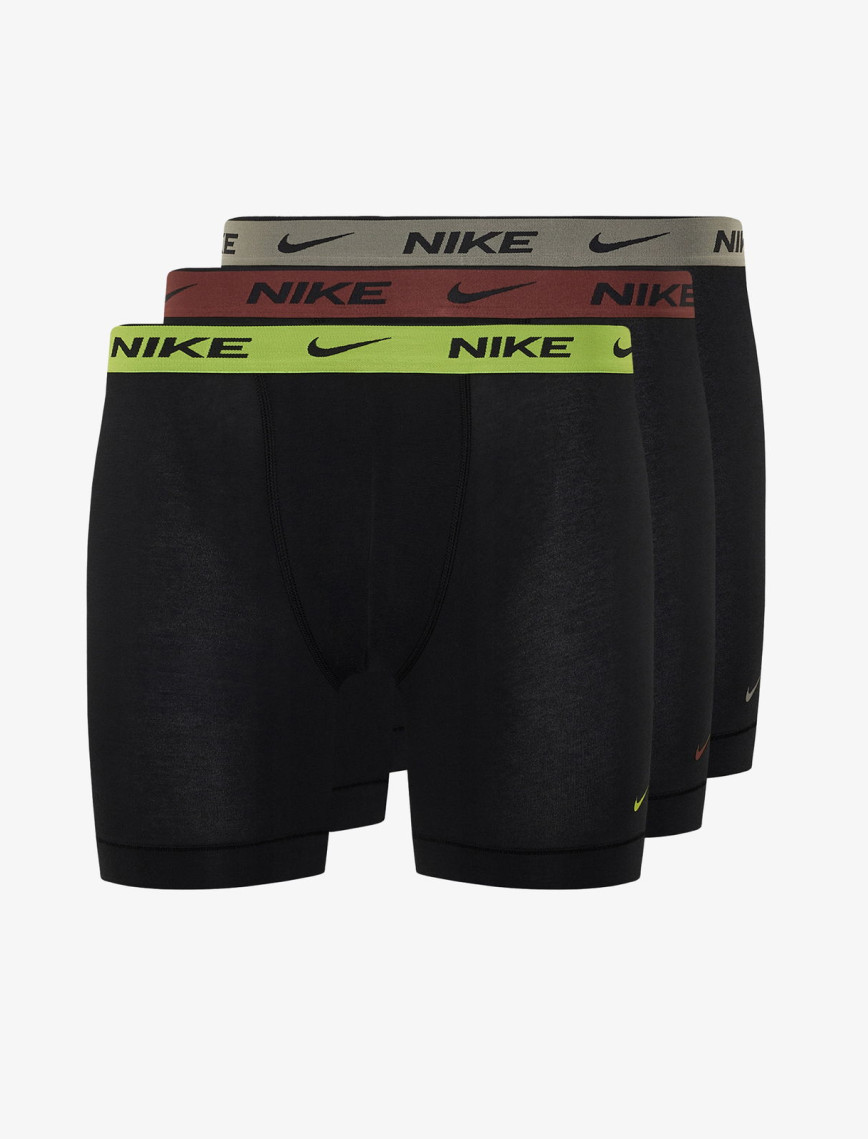 Nike Brief 3' lü Erkek Siyah Boxer Nike Brief 3' lü Erkek Siyah Boxer