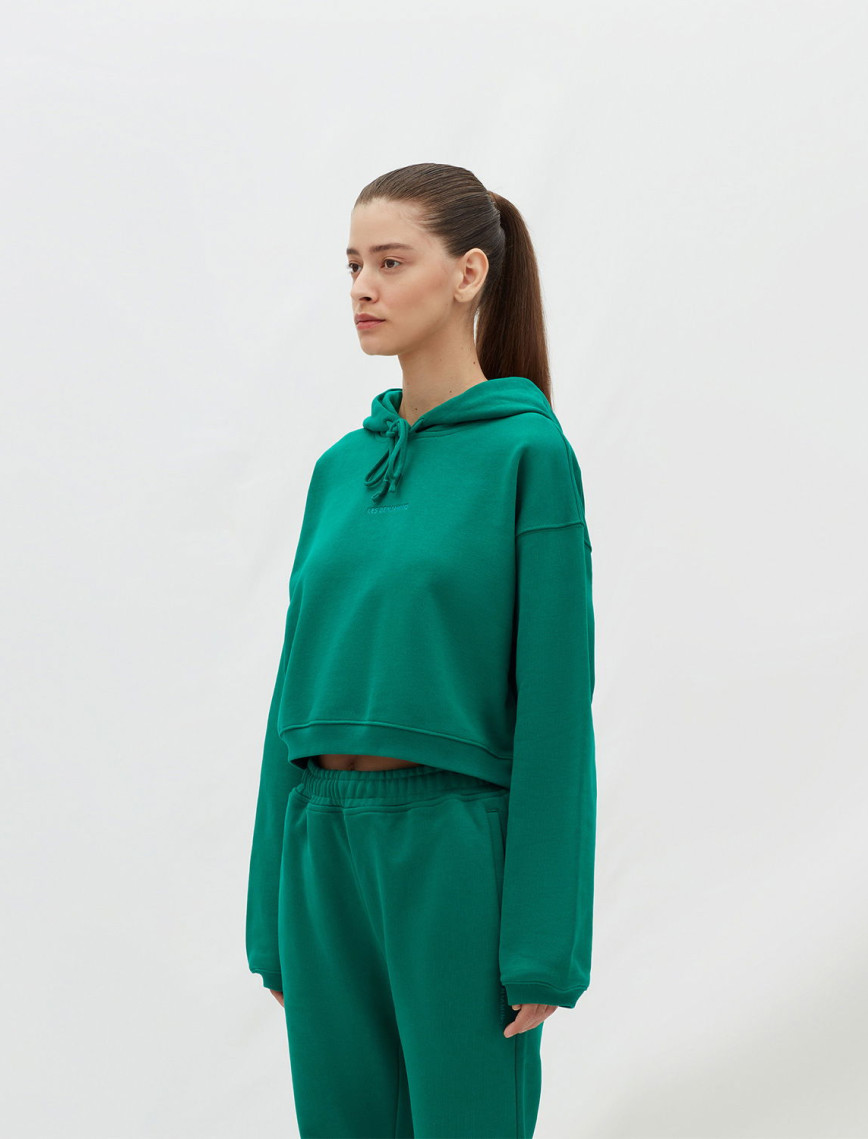 Les Benjamins Essentials Kadın Yeşil Hoodie Les Benjamins Essentials Kadın Yeşil Hoodie