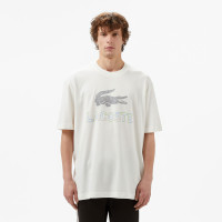 Lacoste Erkek Regular Fit Bisiklet Yaka Baskılı Beyaz T-Shirt Lacoste Erkek Regular Fit Bisiklet Yaka Baskılı Beyaz T-Shirt
