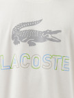 Lacoste Erkek Regular Fit Bisiklet Yaka Baskılı Beyaz T-Shirt Lacoste Erkek Regular Fit Bisiklet Yaka Baskılı Beyaz T-Shirt