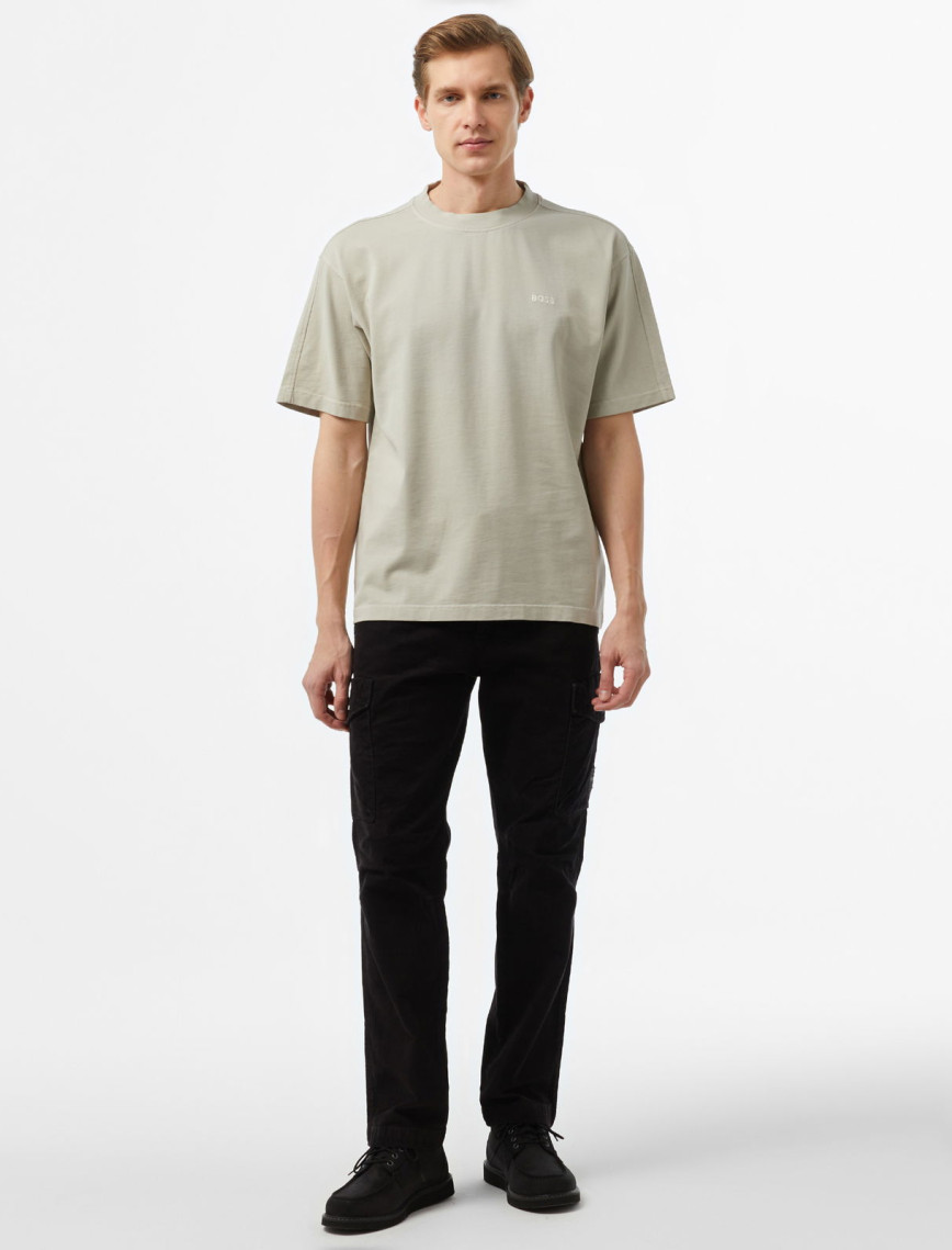 Boss Erkek Bej T-Shirt Boss Erkek Bej T-Shirt