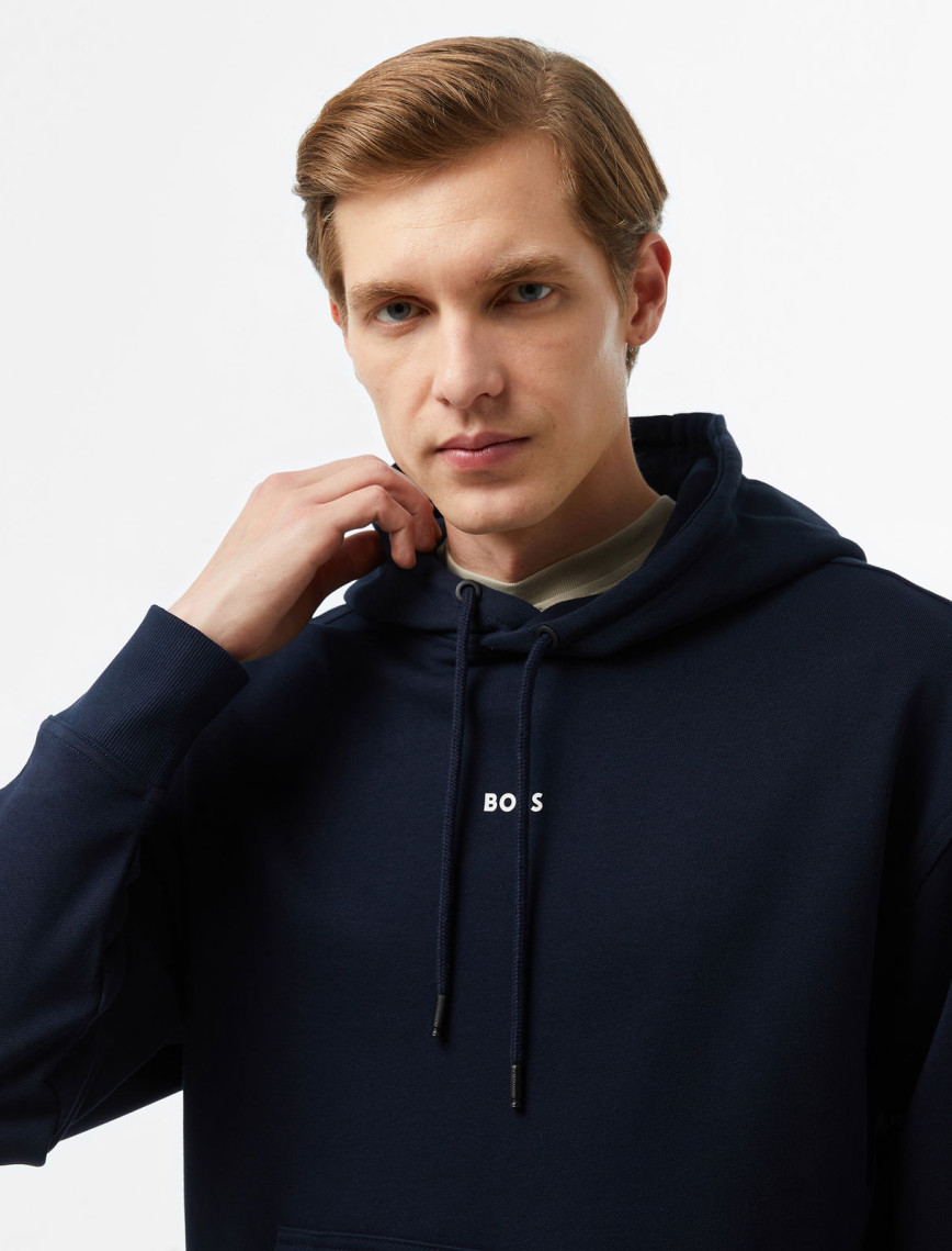 Boss Erkek Mavi Sweatshirt