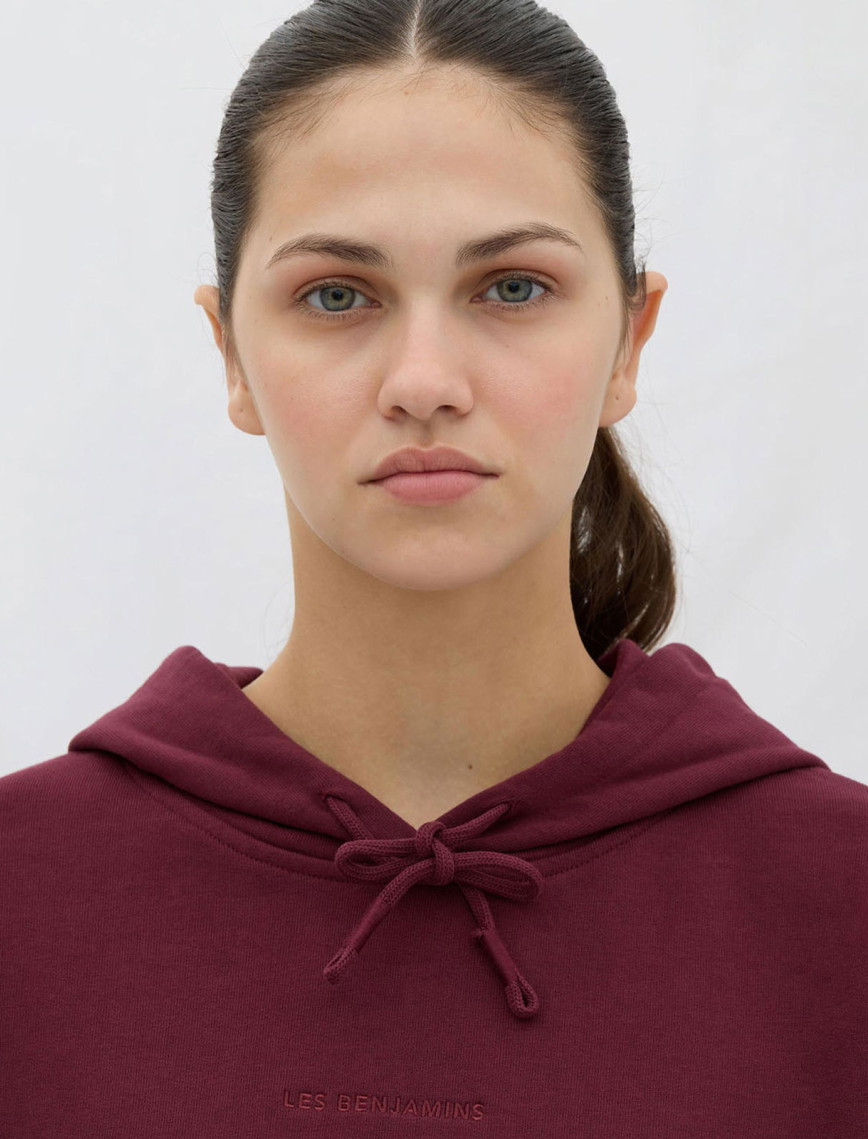 Les Benjamins Essential Kadın Bordo Hoodie Les Benjamins Essential Kadın Bordo Hoodie