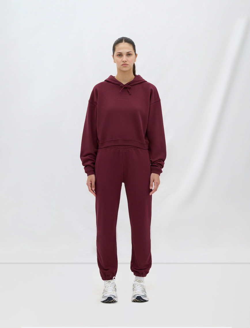 Les Benjamins Essential Kadın Bordo Hoodie Les Benjamins Essential Kadın Bordo Hoodie