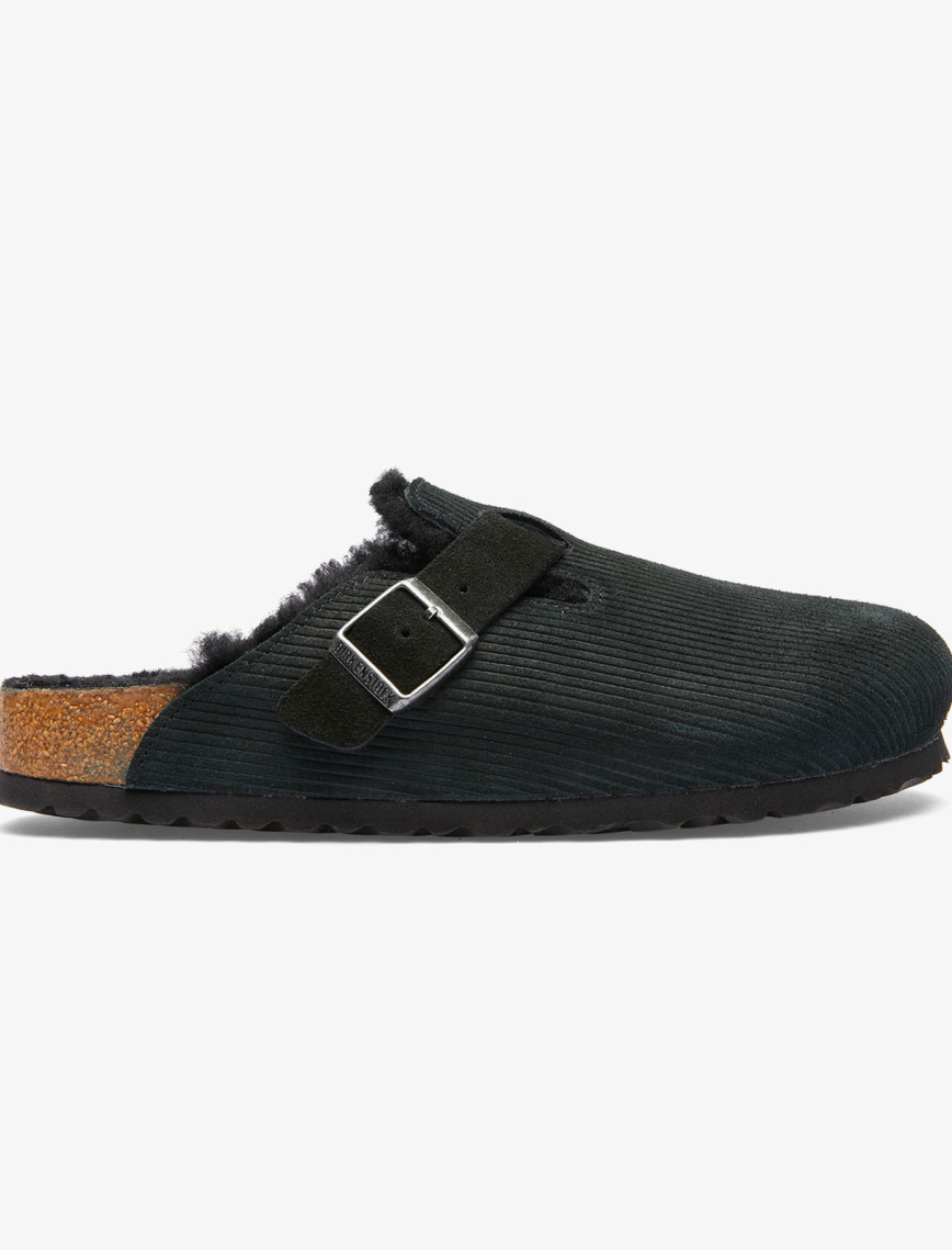 Birkenstock Boston Teddy Vl Gepragt Erkek Siyah Terlik Birkenstock Boston Teddy Vl Gepragt Erkek Siyah Terlik