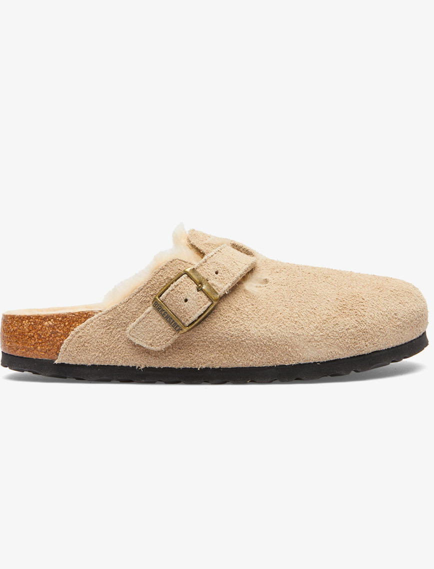 Birkenstock Boston Vl Shearling Unisex Kahverengi Terlik Birkenstock Boston Vl Shearling Unisex Kahverengi Terlik