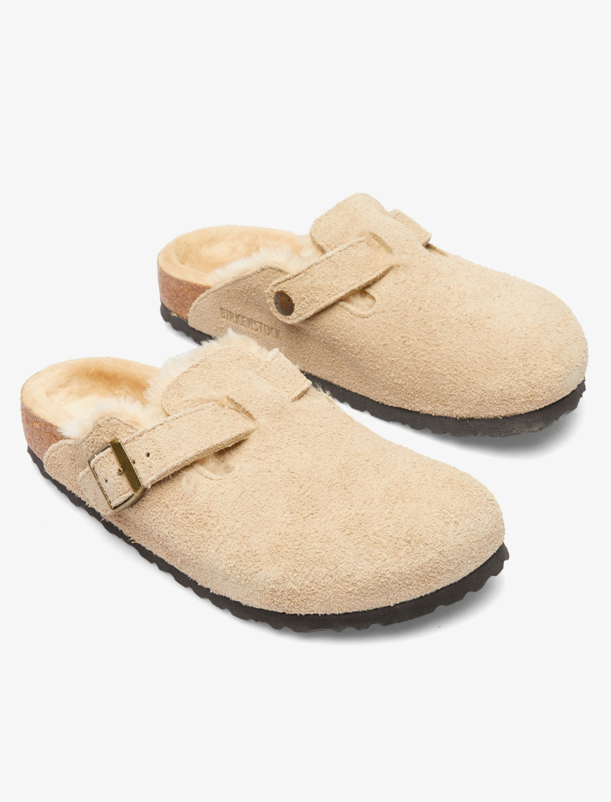 Birkenstock Boston Vl Shearling Unisex Kahverengi Terlik Birkenstock Boston Vl Shearling Unisex Kahverengi Terlik