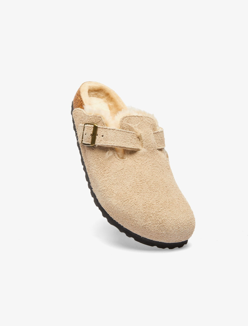 Birkenstock Boston Vl Shearling Unisex Kahverengi Terlik Birkenstock Boston Vl Shearling Unisex Kahverengi Terlik