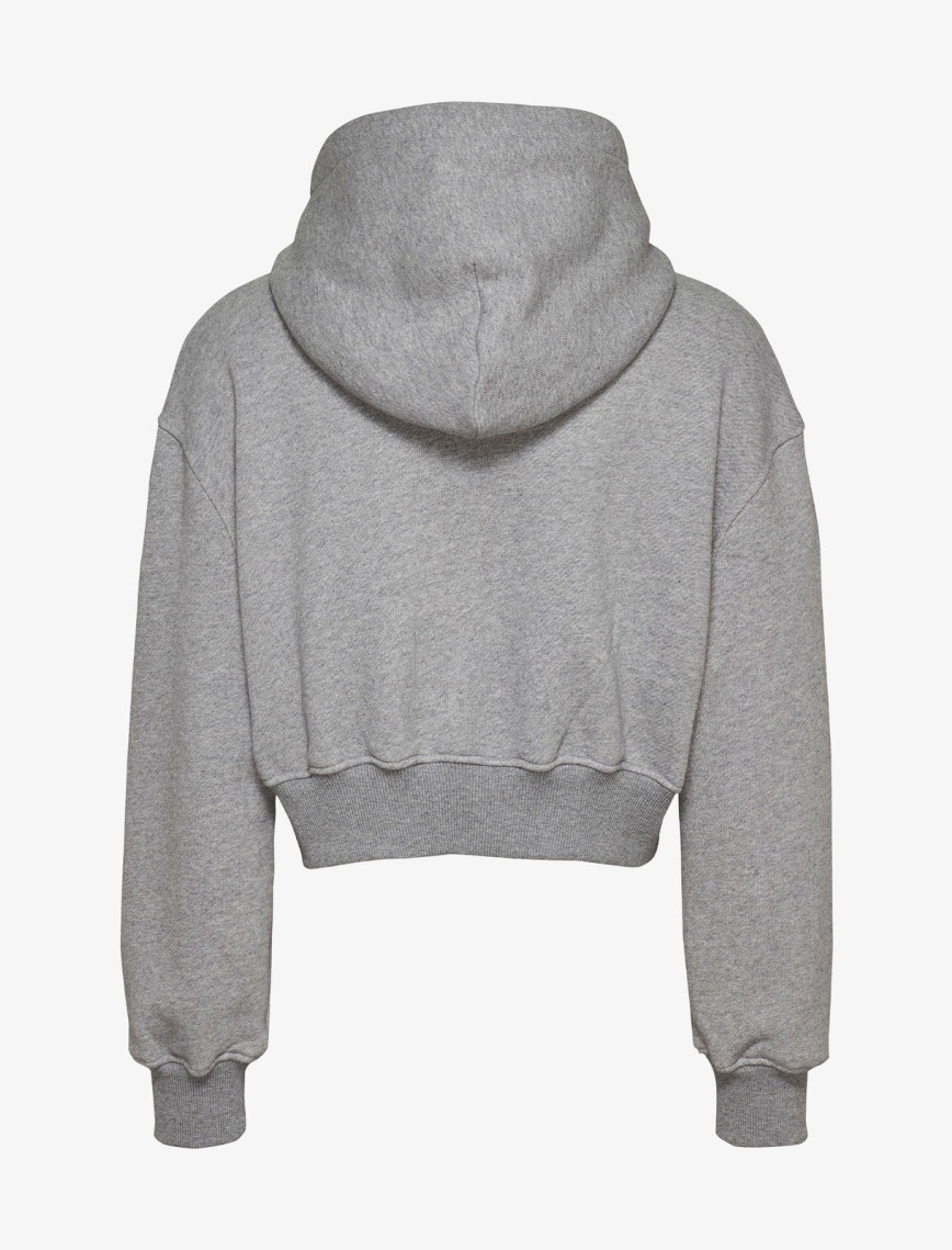 Tommy Hilfiger Tjw Zip Thru Applique Kadın Gri Hoodie Tommy Hilfiger Tjw Zip Thru Applique Kadın Gri Hoodie