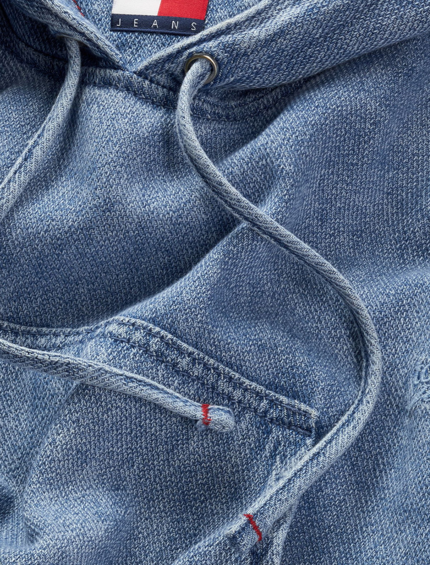 Tommy Hilfiger Tjw Denim Cropped Kadın Mavi Hoodie Tommy Hilfiger Tjw Denim Cropped Kadın Mavi Hoodie
