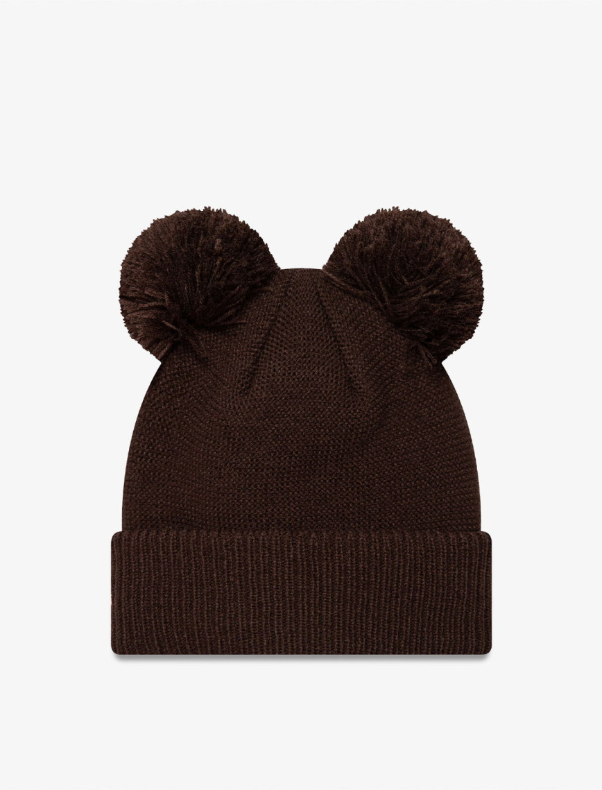 New Era Double Pom Neyyan Brwwhi Kadın Kahverengi Bere