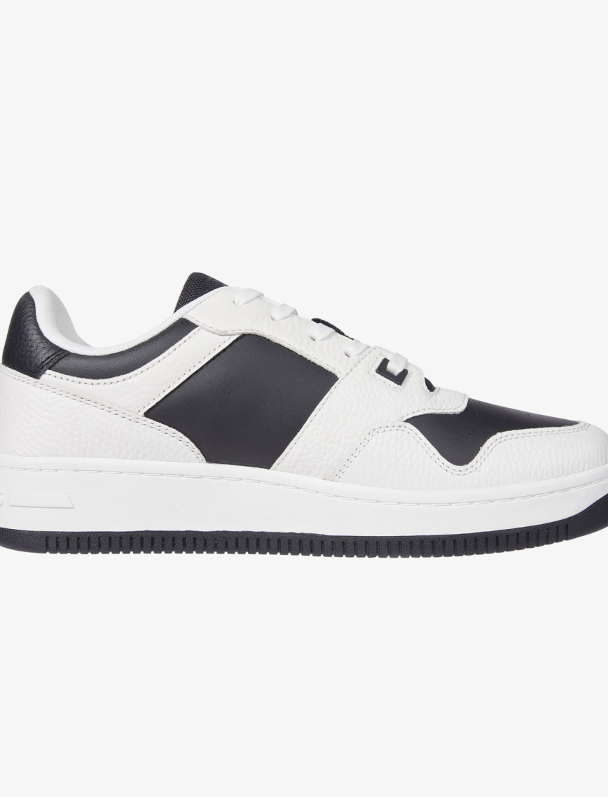 Tommy Hilfiger Tjm Retro Basket Cupsole Tumble Erkek Beyaz Spor Ayakkabı Tommy Hilfiger Tjm Retro Basket Cupsole Tumble Erkek Beyaz Spor Ayakkabı