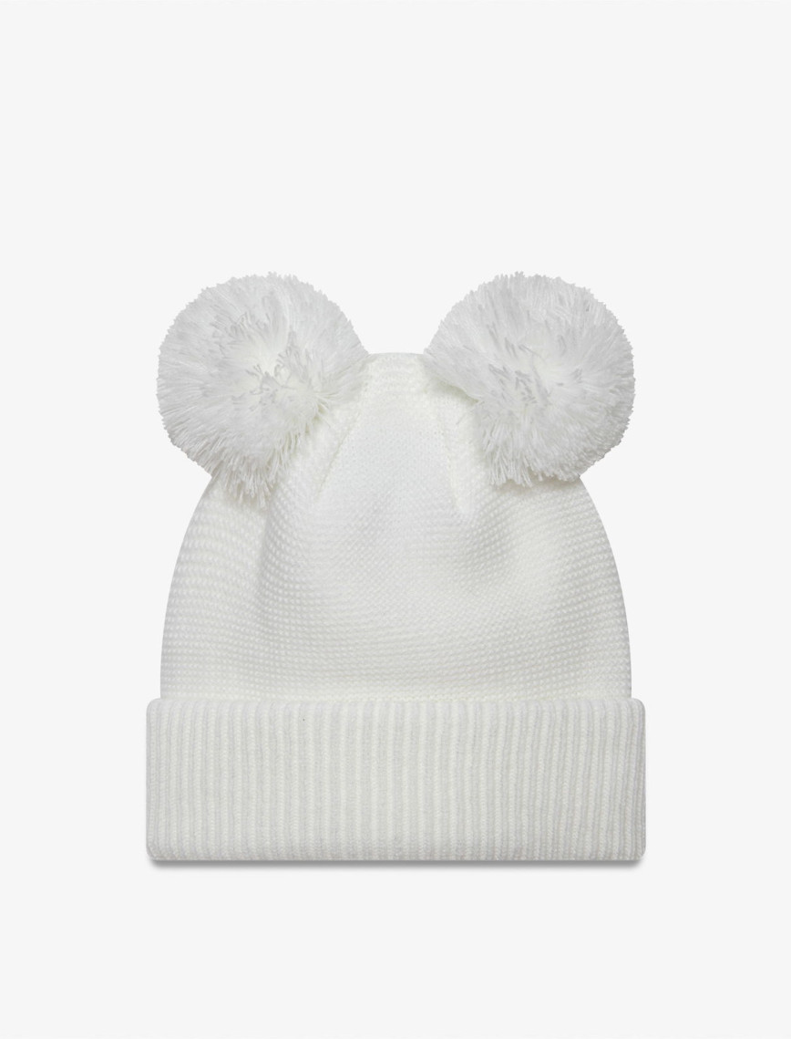 New Era Double Pom Neyyan Whiwhi Kadın Beyaz Bere New Era Double Pom Neyyan Whiwhi Kadın Beyaz Bere