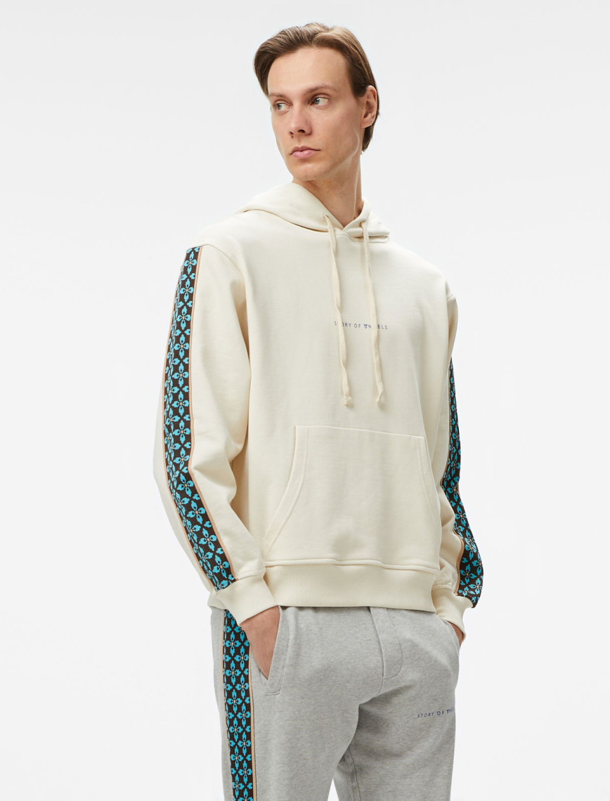 Story Of Angels Soa Dream Logo Band Erkek Krem Hoodie Story Of Angels Soa Dream Logo Band Erkek Krem Hoodie