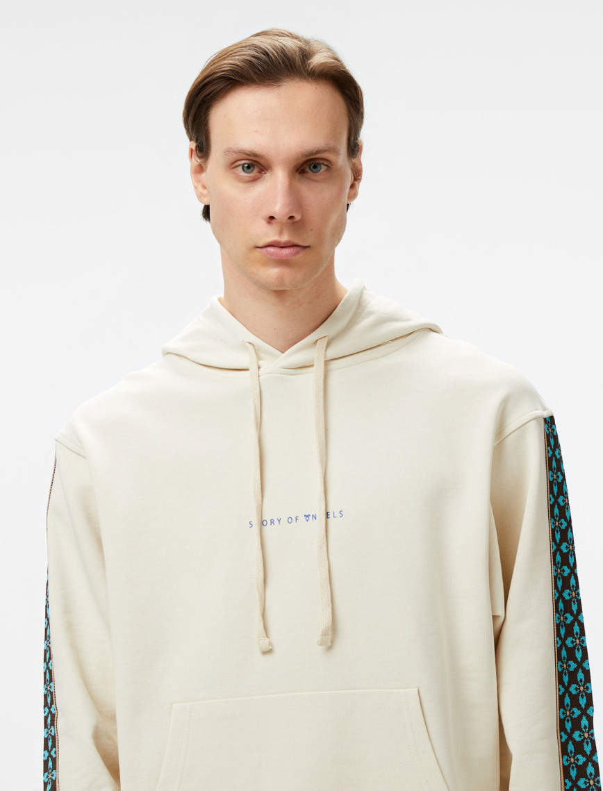 Story Of Angels Soa Dream Logo Band Erkek Krem Hoodie Story Of Angels Soa Dream Logo Band Erkek Krem Hoodie