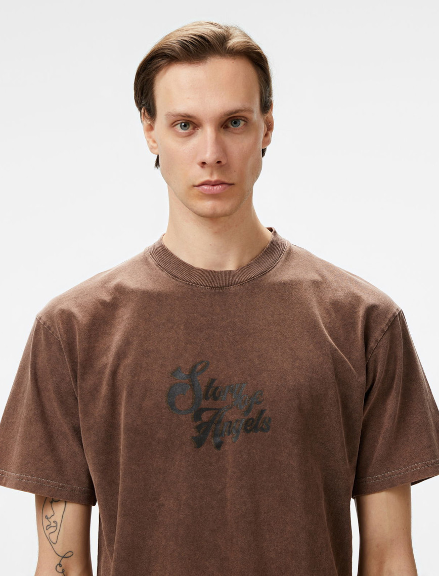 Story Of Angels Soa Surrender Your Soul Erkek Kahverengi T-Shirt Story Of Angels Soa Surrender Your Soul Erkek Kahverengi T-Shirt