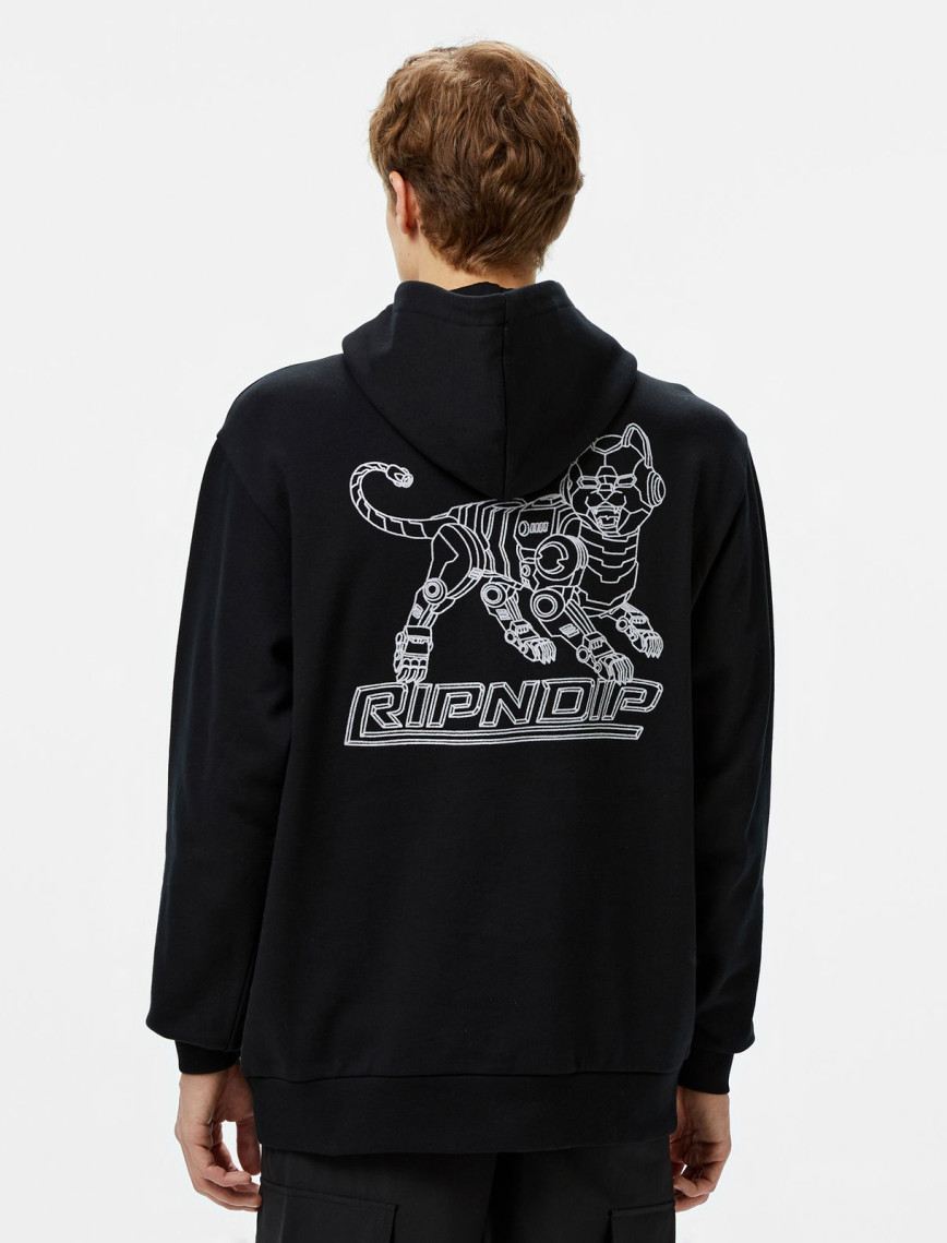 Ripndip Robo Nerm Erkek Siyah Hoodie Ripndip Robo Nerm Erkek Siyah Hoodie