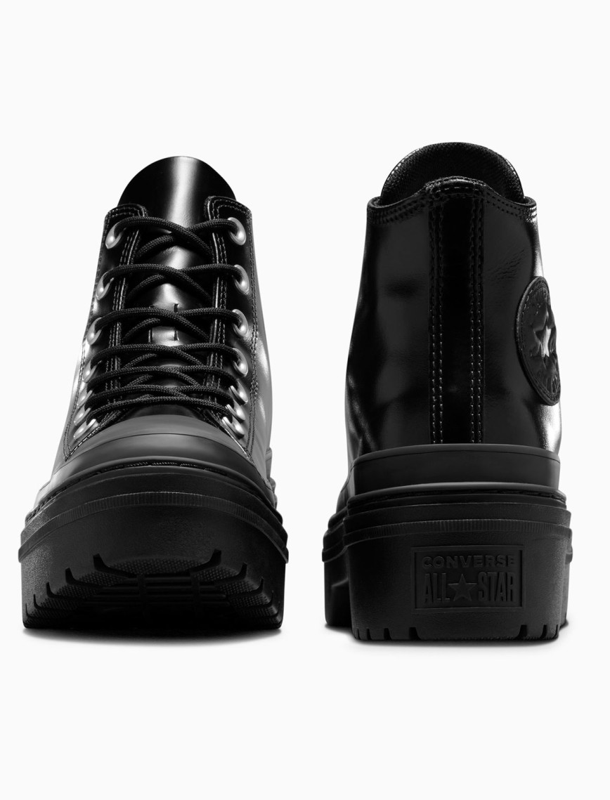 Converse Chuck Taylor All Star Lugged Heel Kadın Siyah Deri Platform Bot Converse Chuck Taylor All Star Lugged Heel Kadın Siyah Deri Platform Bot