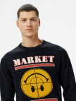 Market Smiley Focus ter Erkek Siyah Sweatshirt Market Smiley Focus ter Erkek Siyah Sweatshirt
