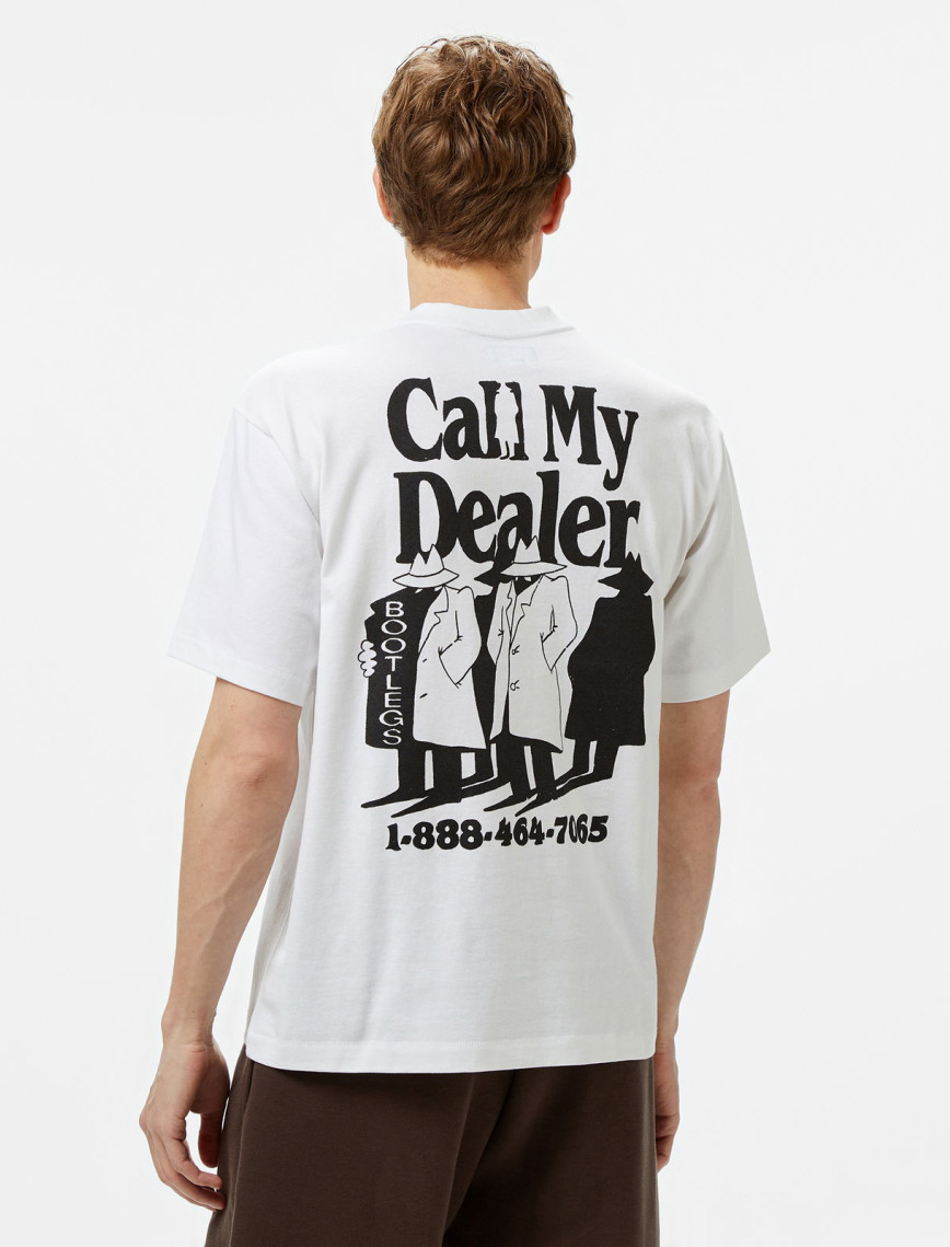 Market Call My Dealer Erkek Beyaz T-Shirt Market Call My Dealer Erkek Beyaz T-Shirt