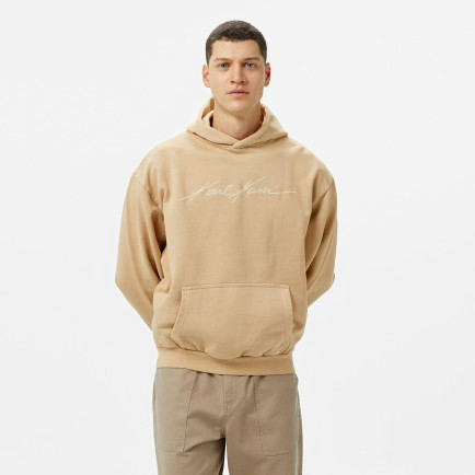 Karl Kani Og Eagle Print Os Erkek Gri Hoodie Karl Kani Og Eagle Print Os Erkek Gri Hoodie