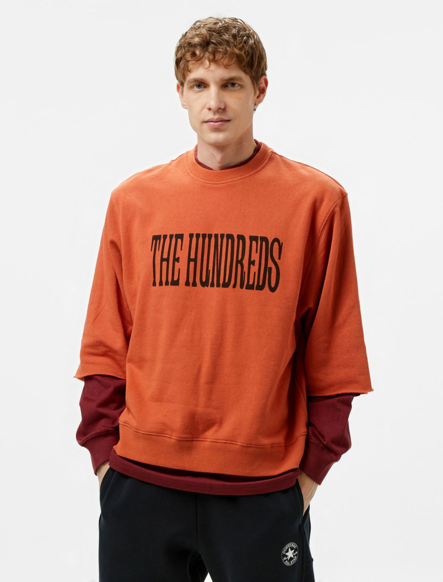 The Hundreds Layer Crewneck Erkek Yeşil Sweatshirt The Hundreds Layer Crewneck Erkek Yeşil Sweatshirt