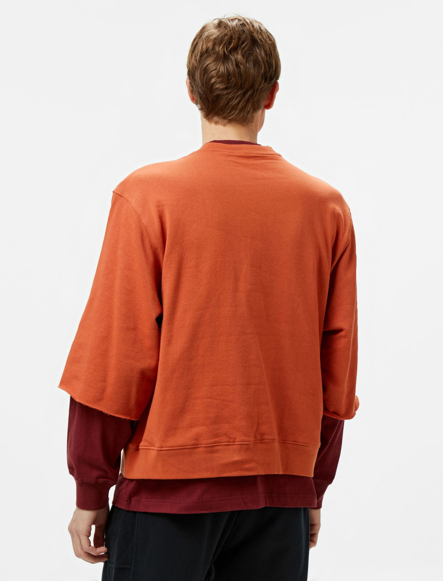 The Hundreds Layer Crewneck Erkek Kahverengi Sweatshirt The Hundreds Layer Crewneck Erkek Kahverengi Sweatshirt
