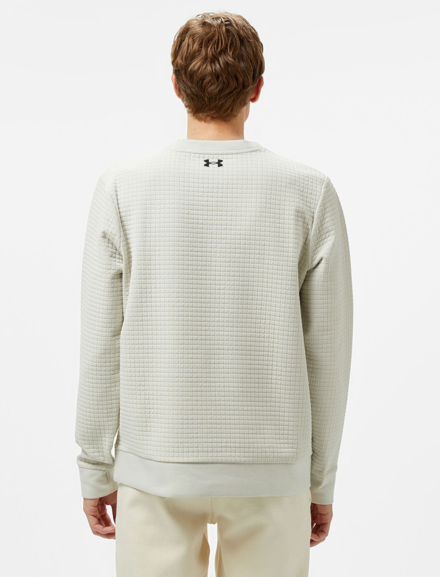 Under Armour Unstoppable Flc Grid Crew Erkek Beyaz Sweatshirt Under Armour Unstoppable Flc Grid Crew Erkek Beyaz Sweatshirt