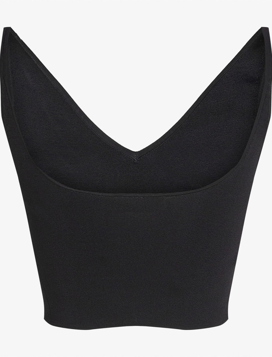 Calvin Klein Rayon Sweater Bralette Kadın Siyah Triko Calvin Klein Rayon Sweater Bralette Kadın Siyah Triko