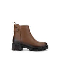 Tamer Tanca Kadın Hakiki Deri Taba Casual Bot Tamer Tanca Kadın Hakiki Deri Taba Casual Bot