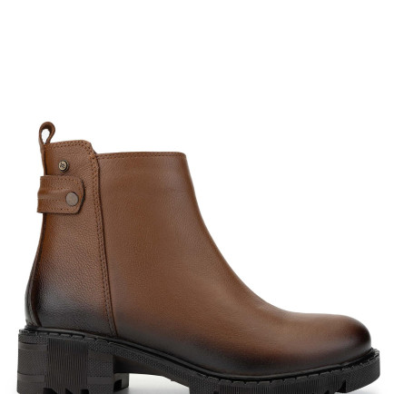 Tamer Tanca Kadın Hakiki Deri Taba Casual Bot Tamer Tanca Kadın Hakiki Deri Taba Casual Bot