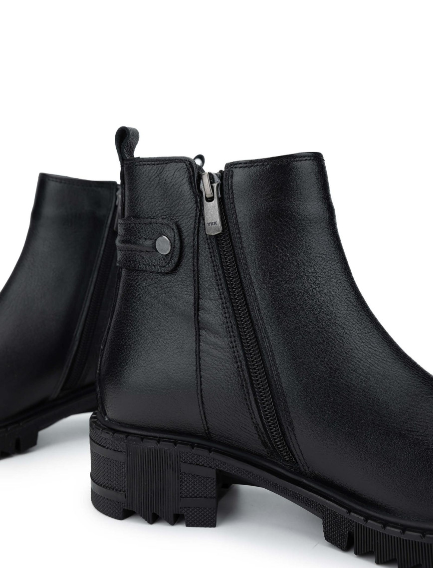 Tamer Tanca Kadın Hakiki Deri Siyah Floter Casual Bot Tamer Tanca Kadın Hakiki Deri Siyah Floter Casual Bot