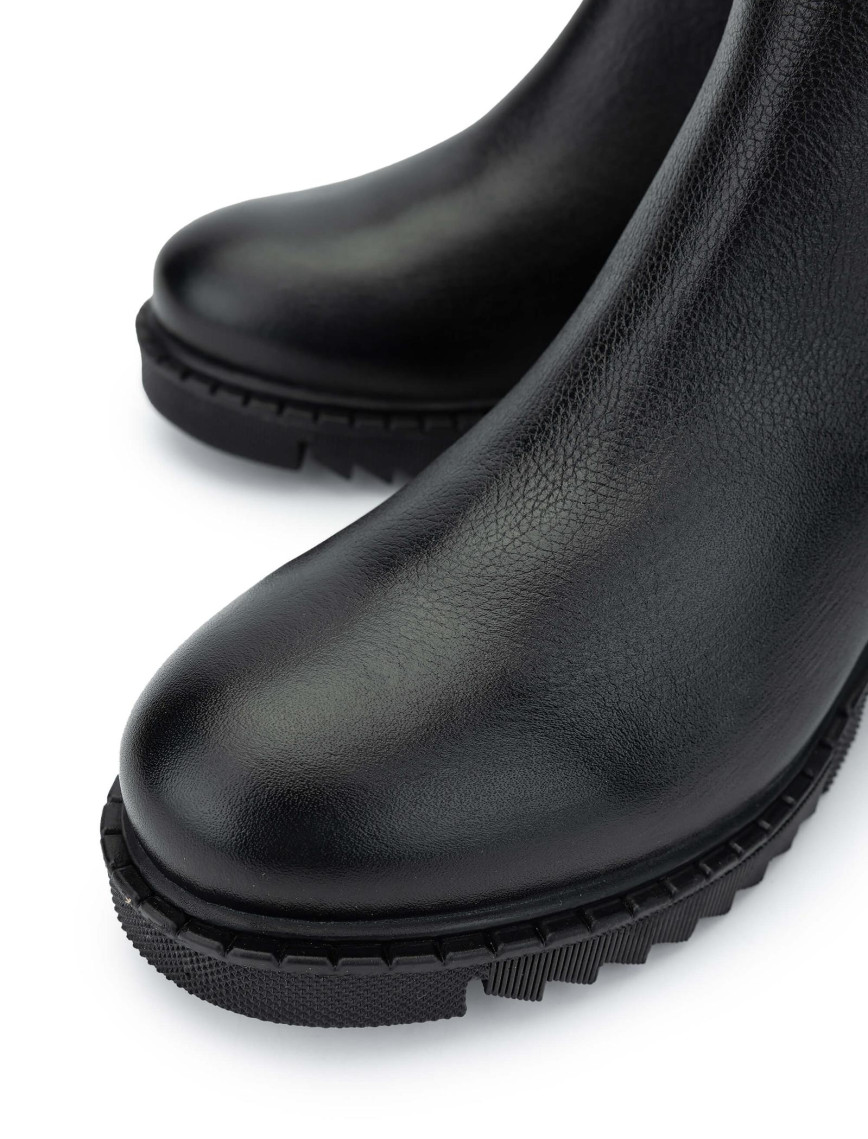 Tamer Tanca Kadın Hakiki Deri Siyah Floter Casual Bot Tamer Tanca Kadın Hakiki Deri Siyah Floter Casual Bot