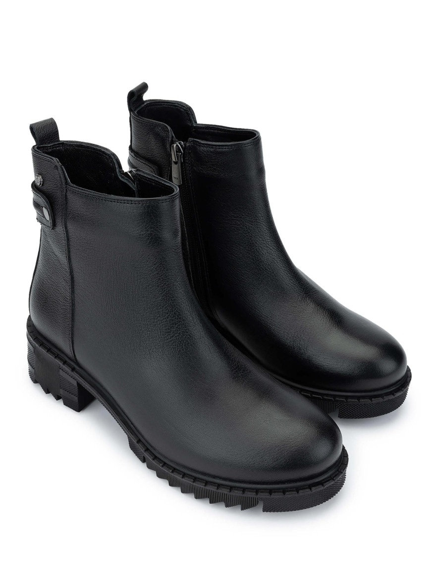 Tamer Tanca Kadın Hakiki Deri Siyah Floter Casual Bot Tamer Tanca Kadın Hakiki Deri Siyah Floter Casual Bot