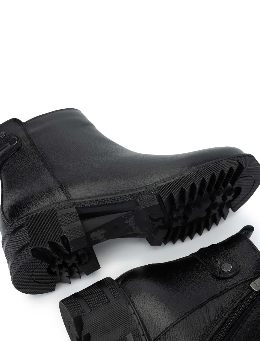 Tamer Tanca Kadın Hakiki Deri Siyah Floter Casual Bot Tamer Tanca Kadın Hakiki Deri Siyah Floter Casual Bot