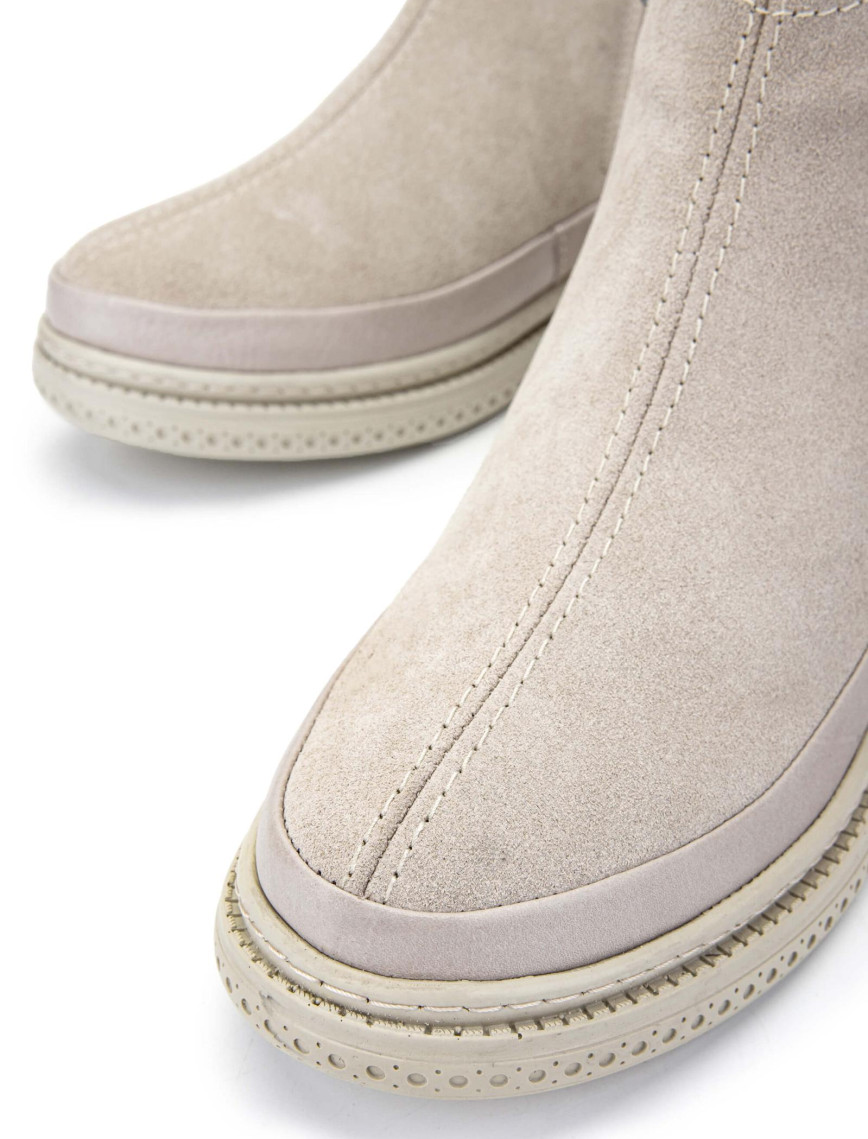 Tamer Tanca Kadın Hakiki Deri Bej Süet Casual Bot Tamer Tanca Kadın Hakiki Deri Bej Süet Casual Bot