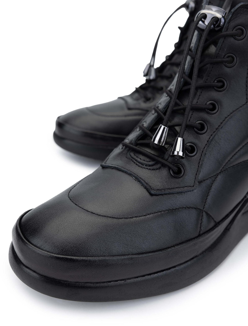 Tamer Tanca Kadın Hakiki Deri Siyah Deri Casual Bot Tamer Tanca Kadın Hakiki Deri Siyah Deri Casual Bot