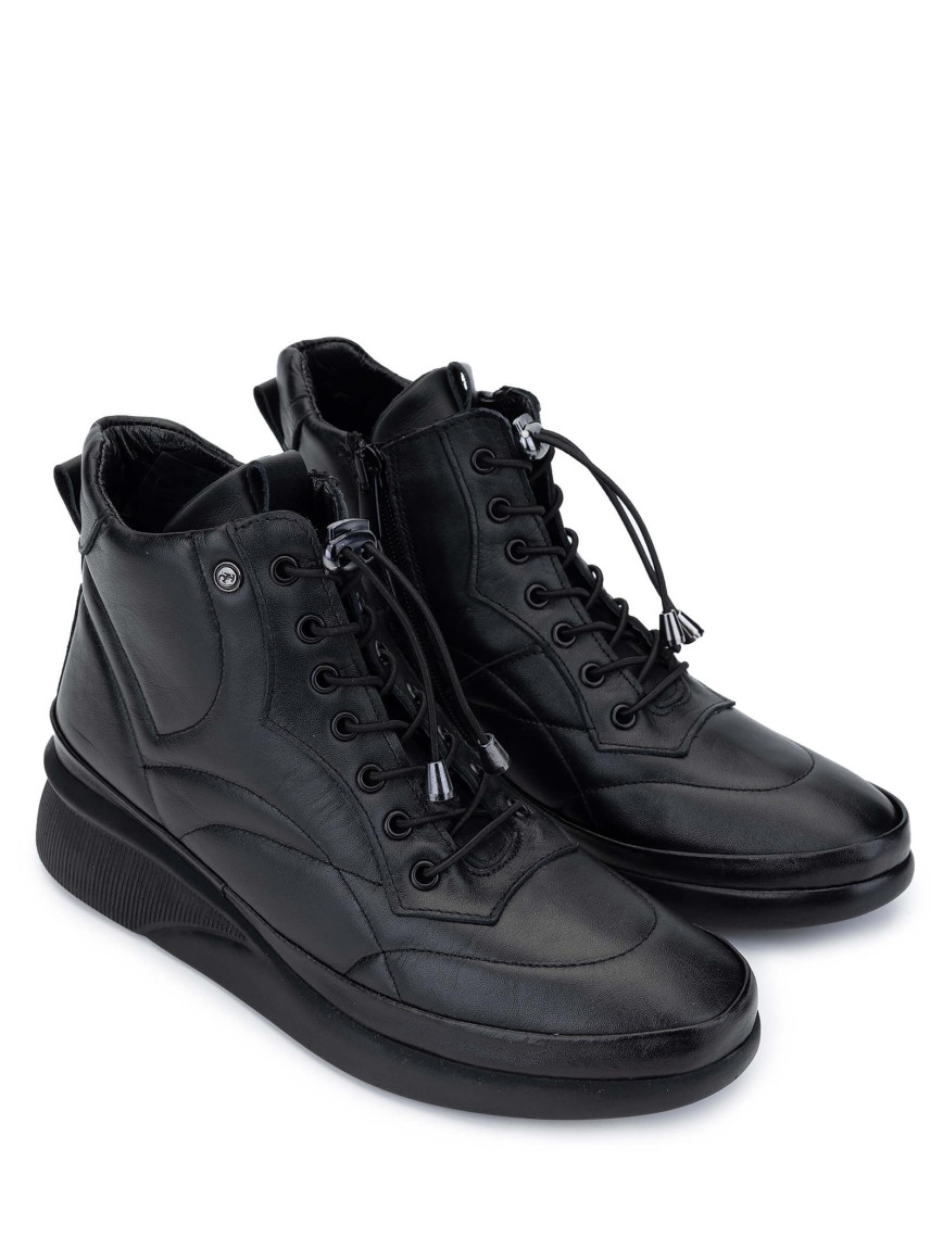 Tamer Tanca Kadın Hakiki Deri Siyah Deri Casual Bot Tamer Tanca Kadın Hakiki Deri Siyah Deri Casual Bot