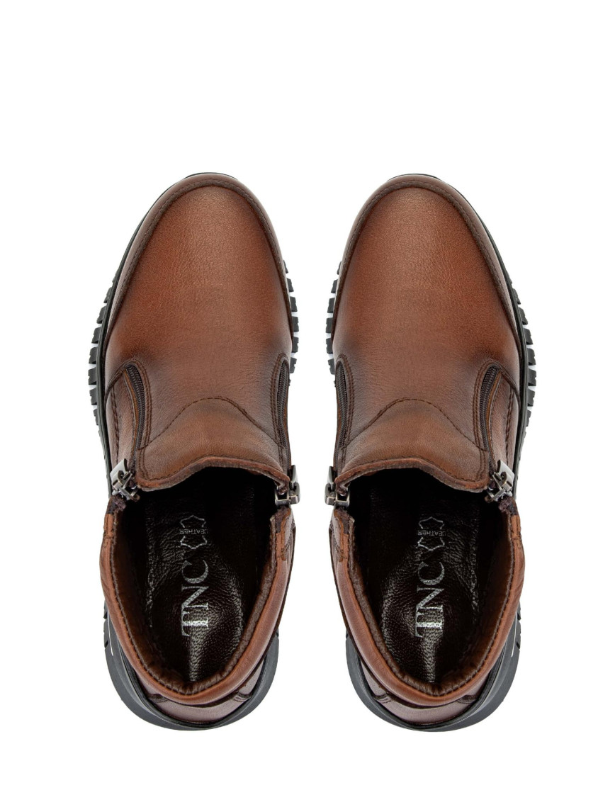 Tamer Tanca Kadın Hakiki Deri Taba Deri Casual Bot