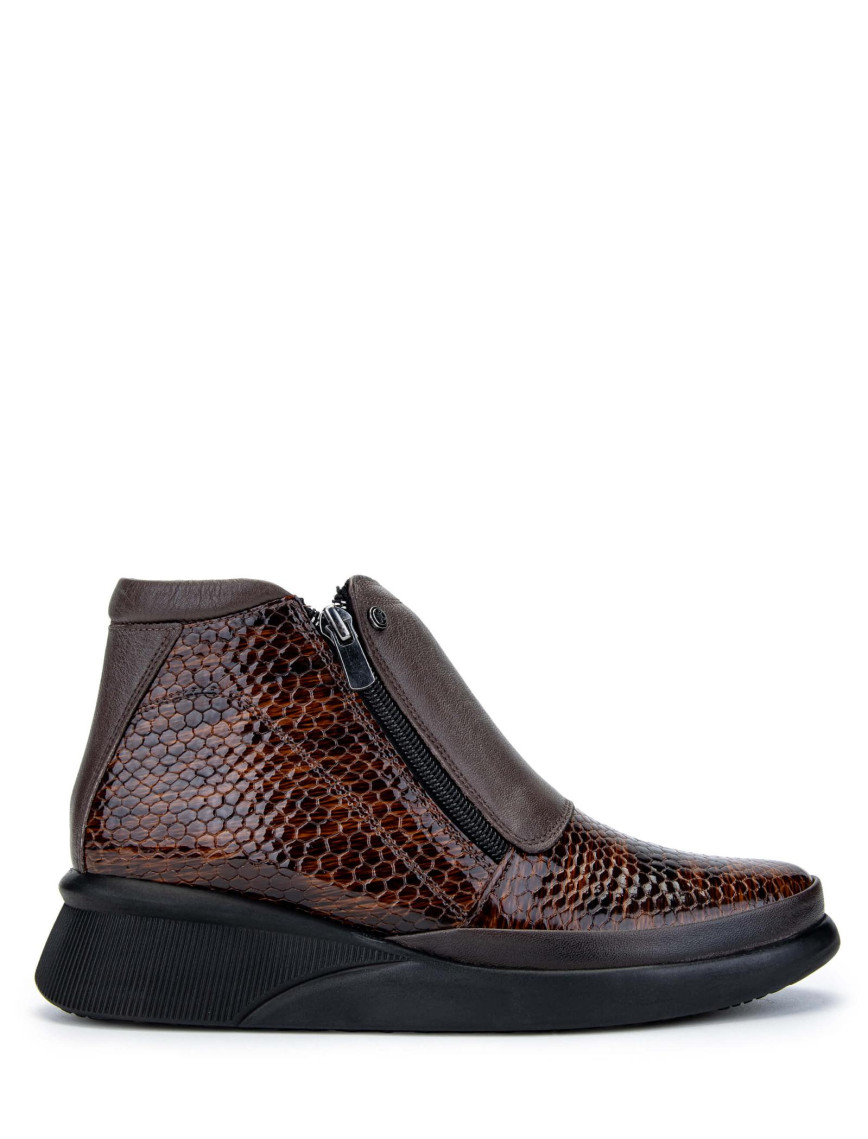 Tamer Tanca Kadın Hakiki Deri Kahverengi Kroko Casual Bot Tamer Tanca Kadın Hakiki Deri Kahverengi Kroko Casual Bot