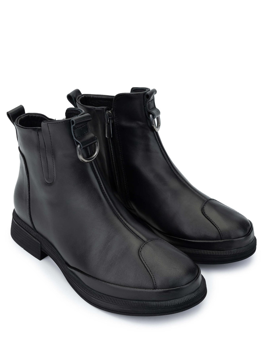 Tamer Tanca Kadın Hakiki Deri Siyah Deri Casual Bot Tamer Tanca Kadın Hakiki Deri Siyah Deri Casual Bot